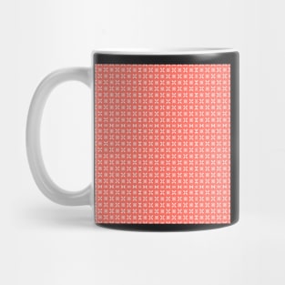 Floral Coral Abstract Pattern / White Mug